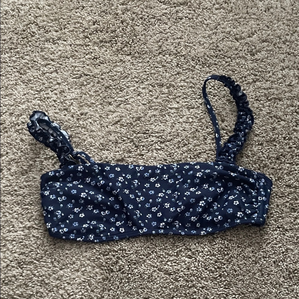 Hollister Floral Print Bikini Top